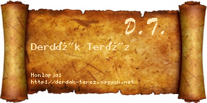 Derdák Teréz névjegykártya